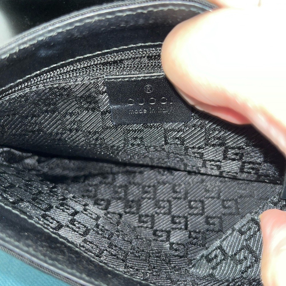 G005 - Gucci Black GG Canvas Jackie Belt Bag - Picture 5 of 6